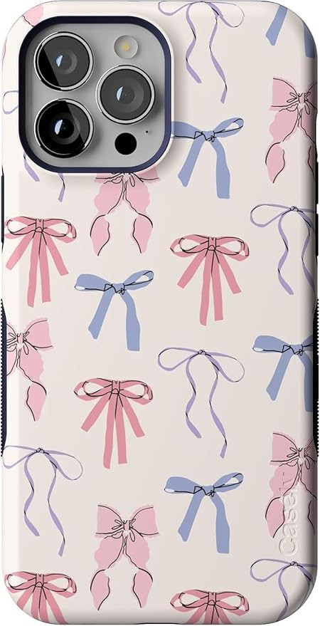 Casely iPhone 13 Pro Max Case | Coquette Girlie | Pastel Bows | Compatible with MagSafe | Bold Pr... | Amazon (US)