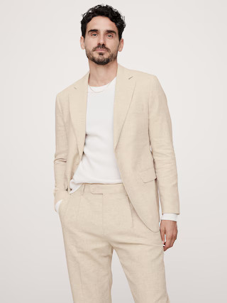 Herringbone Cotton-Linen Suit Jacket | Banana Republic (US)