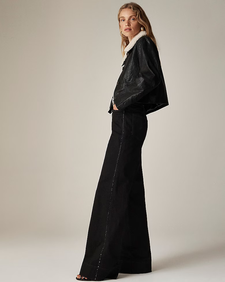 Embellished denim trouser | J. Crew US