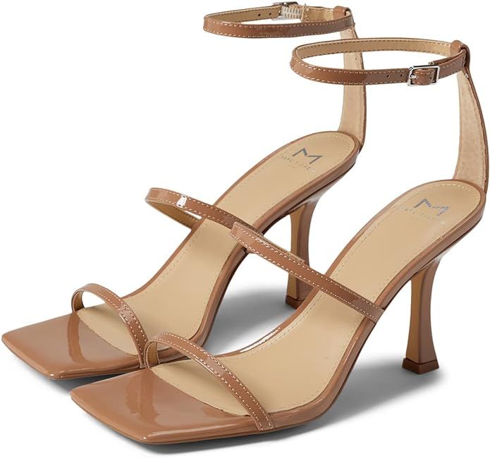 Amazon.com | Marc Fisher LTD Women's DALIDA Heeled Sandal, Nude Patent 110, 8 | Heeled Sandals | Amazon (US)