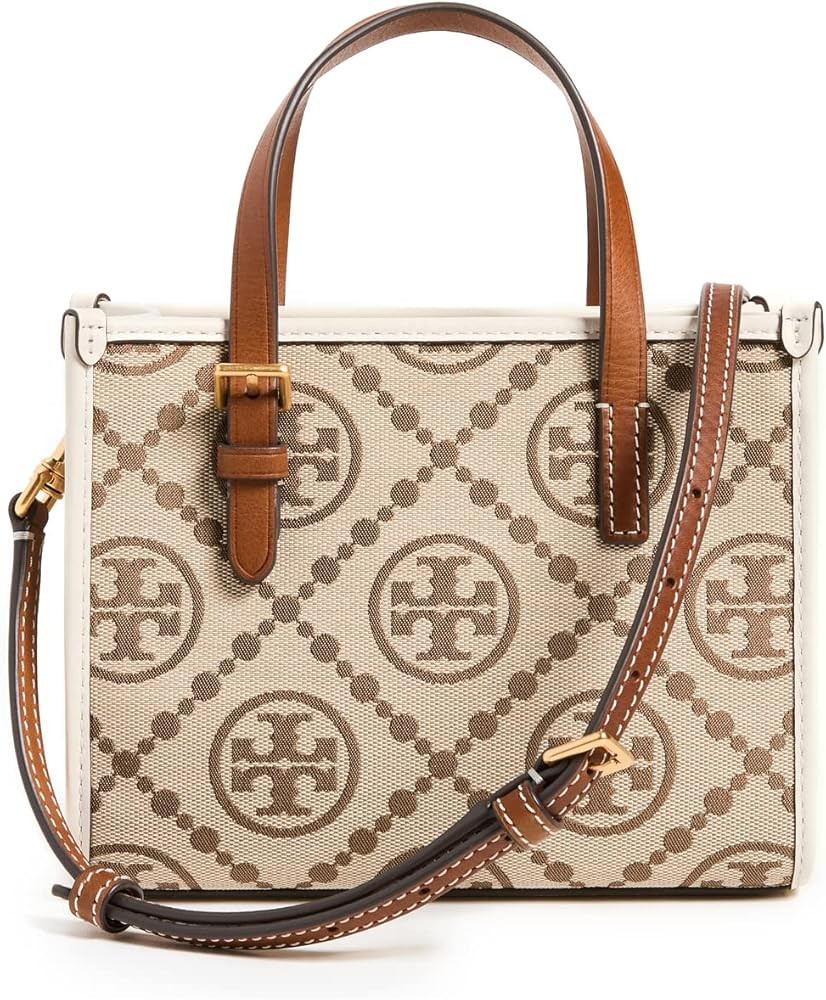 Tory Burch Women's T Monogram Jacquard Mini Tote | Amazon (US)
