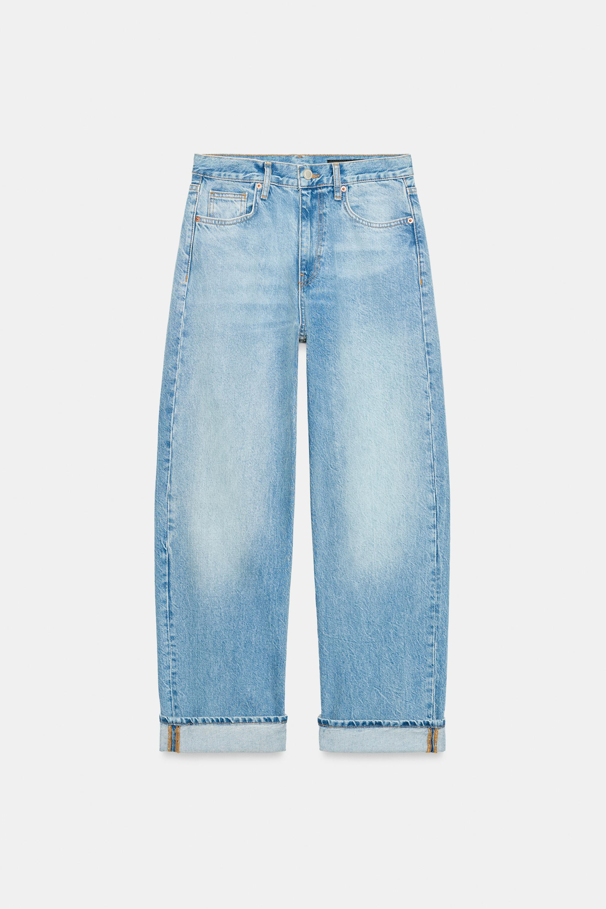 ZW COLLECTION BAGGY MID-WAIST JEANS | Zara US