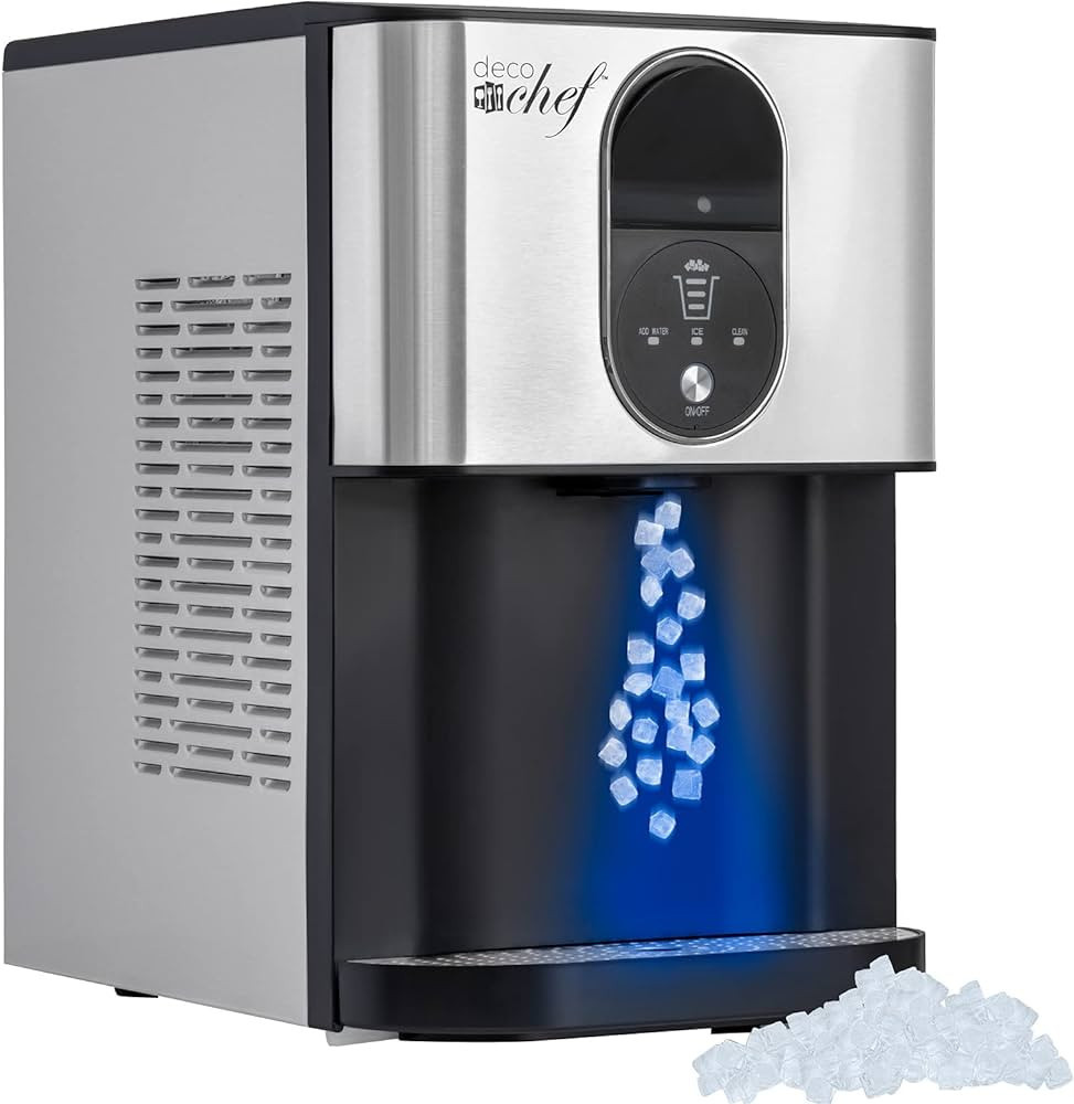 Deco Chef Self Dispensing Nugget Ice Maker Countertop, 46LB Per Day Automatic Chewable Ice, 1.8LB... | Amazon (US)