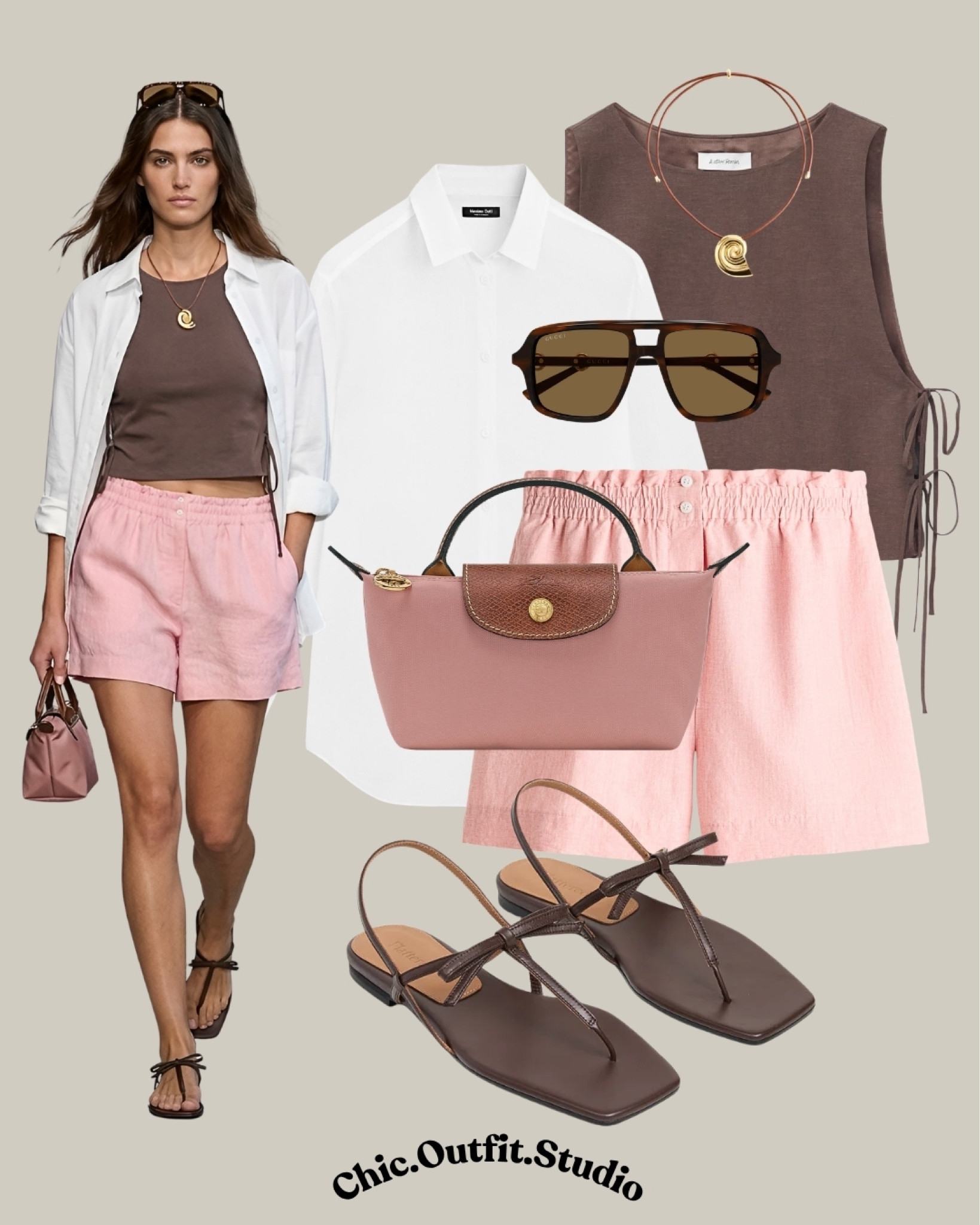 White Linen Shirt & Pink Linen Shorts | Feminine Summer Linen Look
💫 A crisp white linen shirt layered over a chocolate brown tank and soft pink linen shorts creates a fresh, feminine summer outfit. The combination feels relaxed, playful, and polished at the same time, making it perfect for everyday warm-weather dressing.
💫 Perfect for brunch dates, vacation outfits, coastal weekends, sightseeing, or casual summer lunches.
💫 Tags: white linen shirt outfit, pink linen shorts outfit, feminine summer outfit, linen outfit women, chic casual summer outfit, european summer style, vacation outfit ideas, elegant everyday outfit, warm weather fashion, minimalist summer wardrobe, resort casual outfit

#LTKshoes #LTKsummer #LTKbag