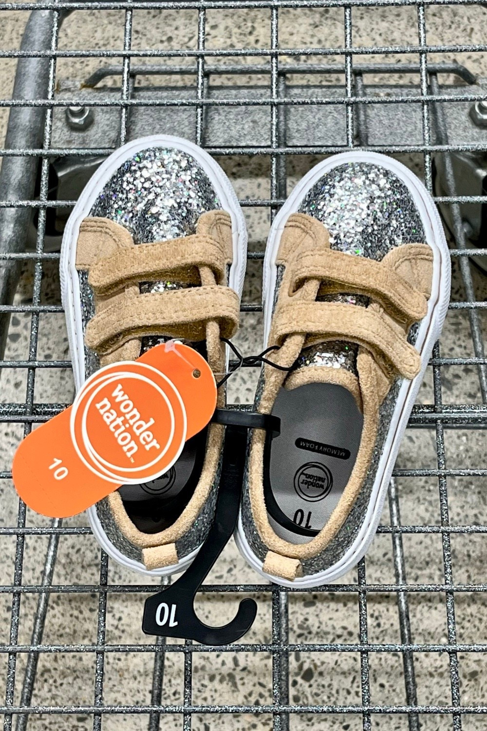 These glitter toddler sneakers at Walmart would be so cute for flower girls at a dressy casual wedding. 

For a more formal wedding, have her change out of more fancy shoes once you get to the reception.

#LTKWedding #LTKKids #LTKBaby