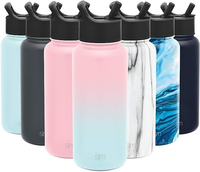 Simple Modern 32 oz Summit Water Bottle with Straw Lid - Gifts for Men & Women Hydro Vacuum Insul... | Amazon (US)