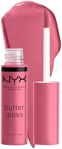 NYX PROFESSIONAL MAKEUP Butter Gloss, Non-Sticky Lip Gloss - Angel Food Cake (True Mauve) | Amazon (US)