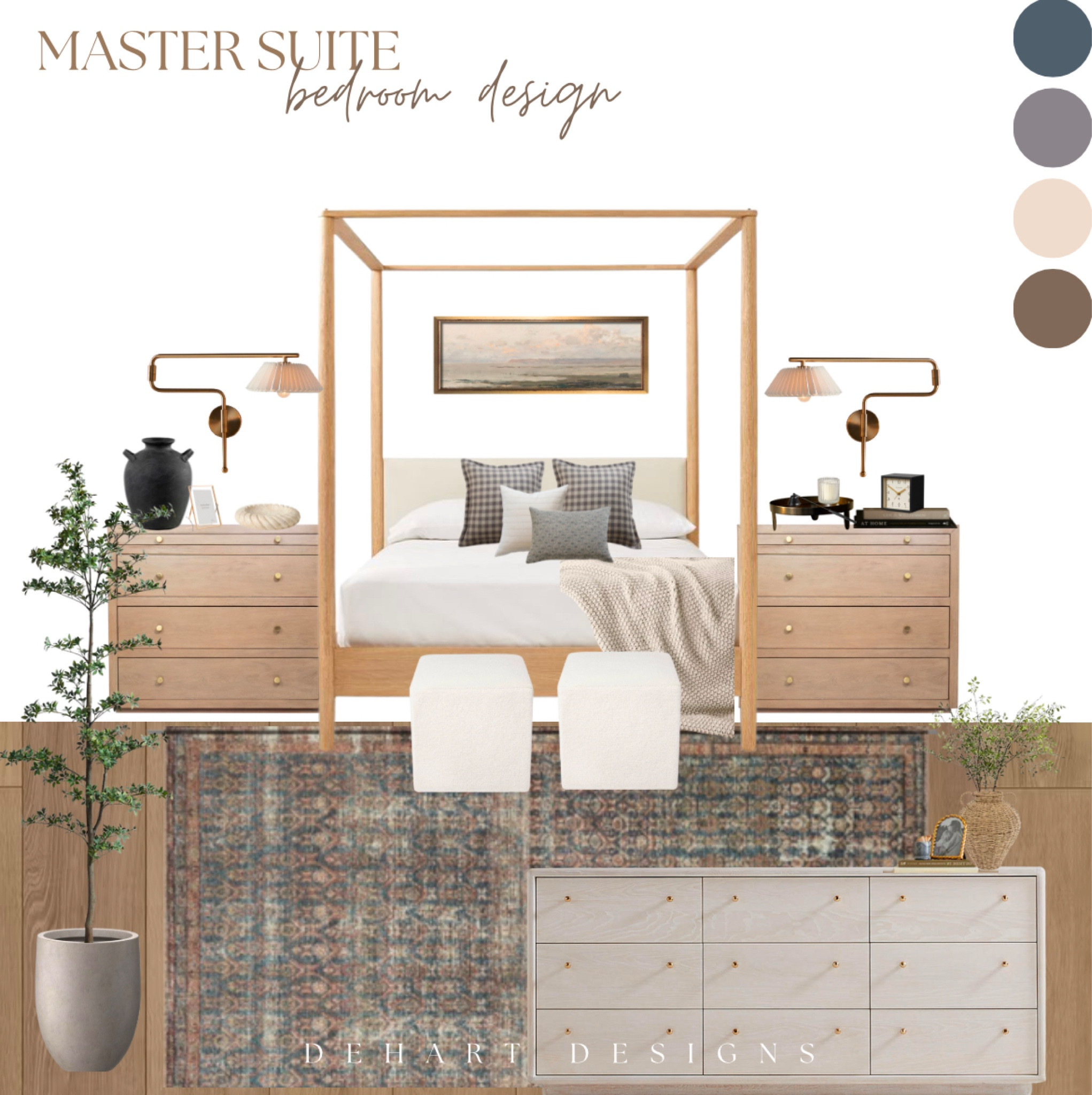 Calming is exactly what you want in a Master Bedroom and I think this one checks all the boxes. #masterbedroom #masterbedroomdesign #lightandairydesign #interiordesign 

#LTKHome #LTKStyleTip