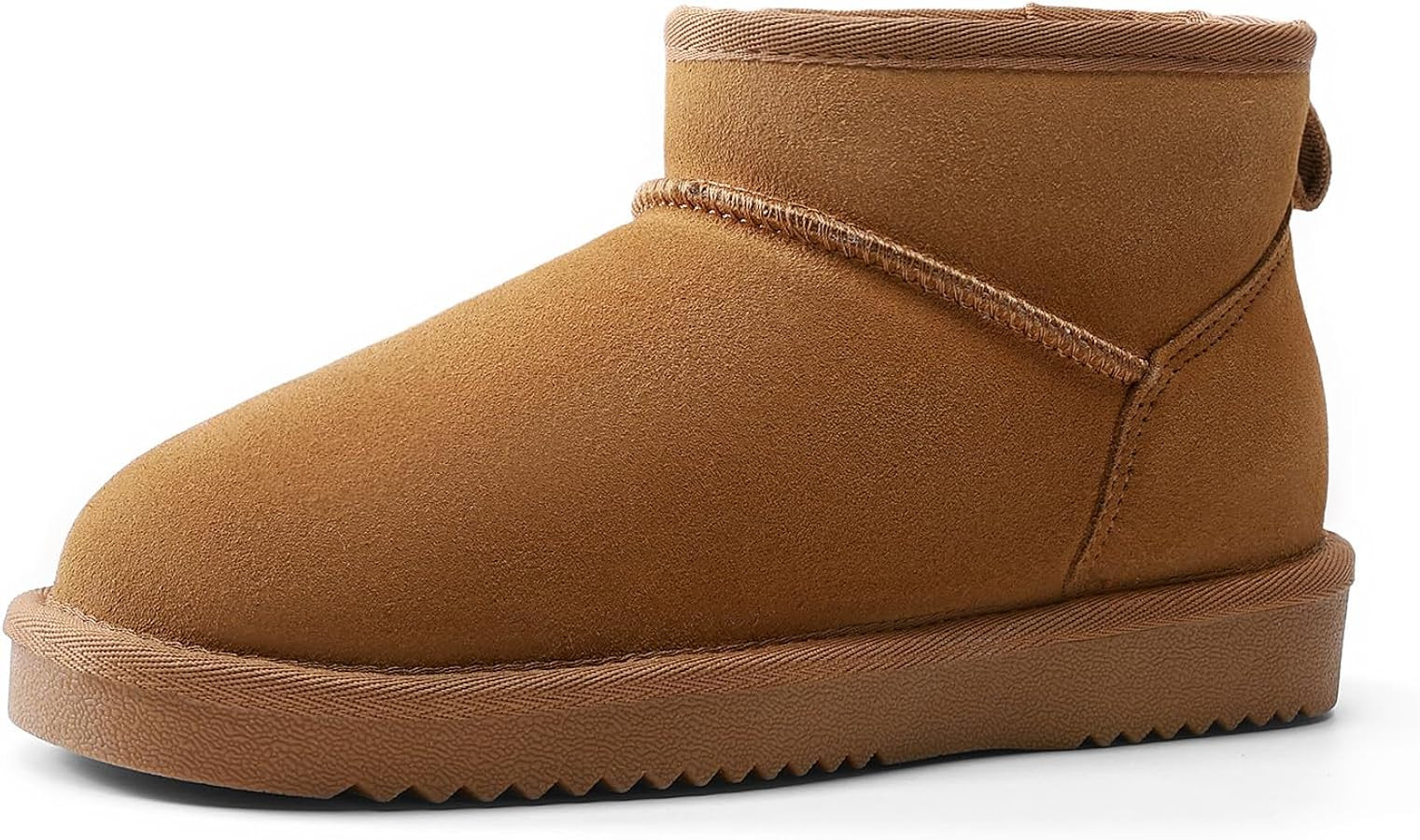 DREAM PAIRS Genuine Suede Ankle Winter Mini Boots for Women Slip On Faux Fur Lining Water Resista... | Amazon (US)