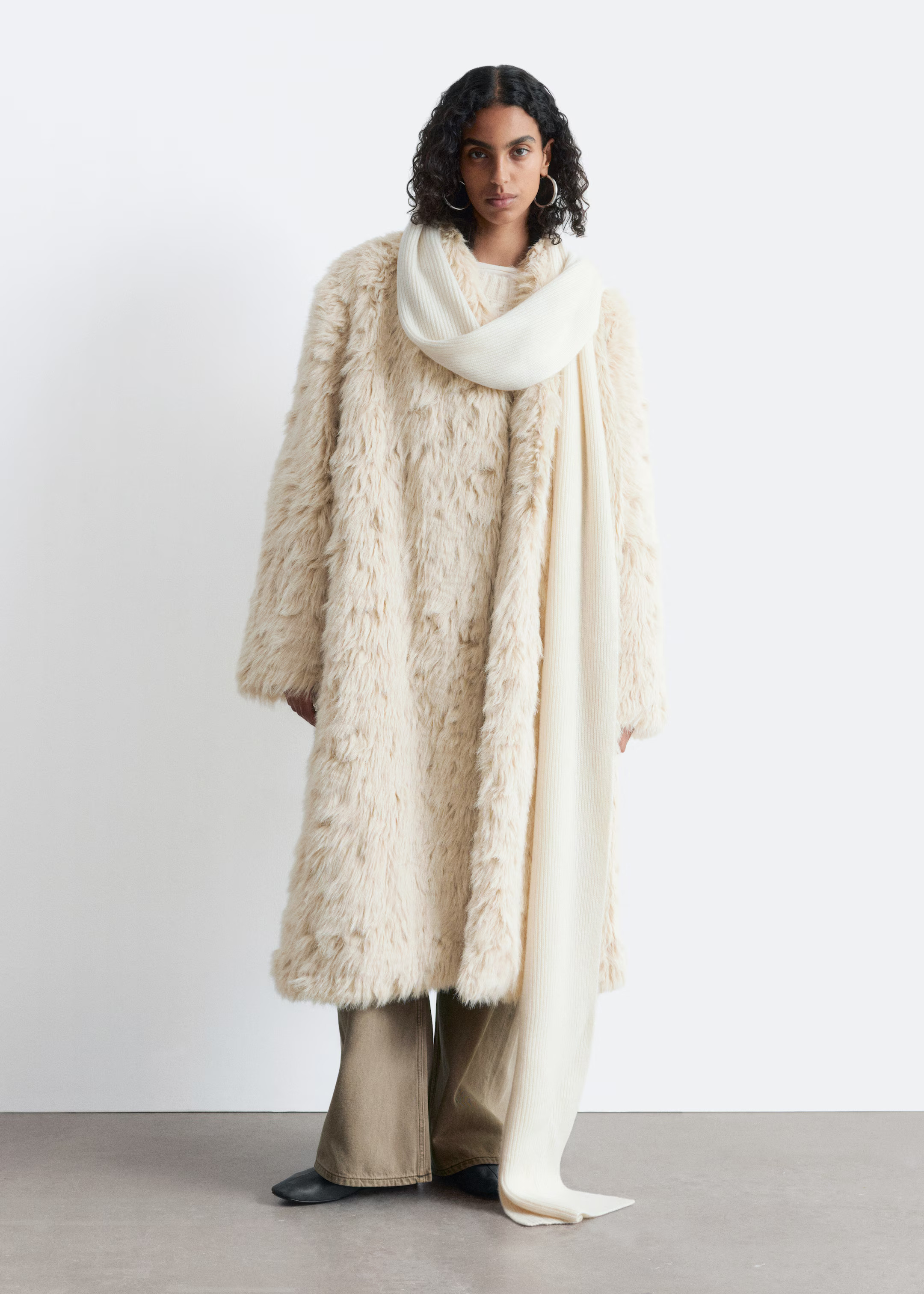 Faux Fur Midi Coat | H&M (UK, MY, IN, SG, PH, TW, HK)