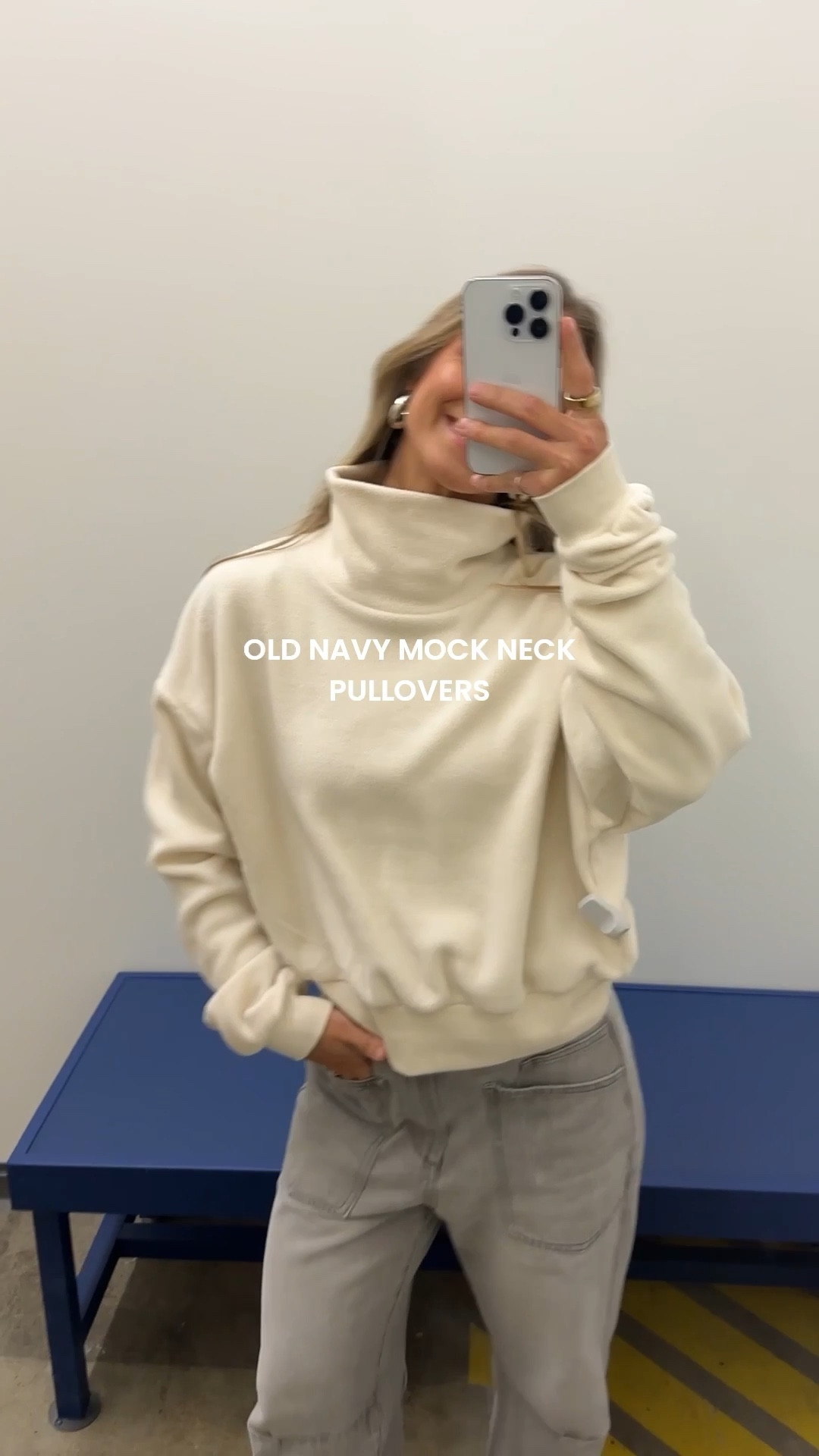 The blue one was a medium and the cream was small and the red was an XS. the medium was perfectly oversized! I suggest sizing up 1 or 2 sizes!! Cutest mockneck pullover !! 

#LTKSaleAlert #LTKStyleTip #LTKFindsUnder50