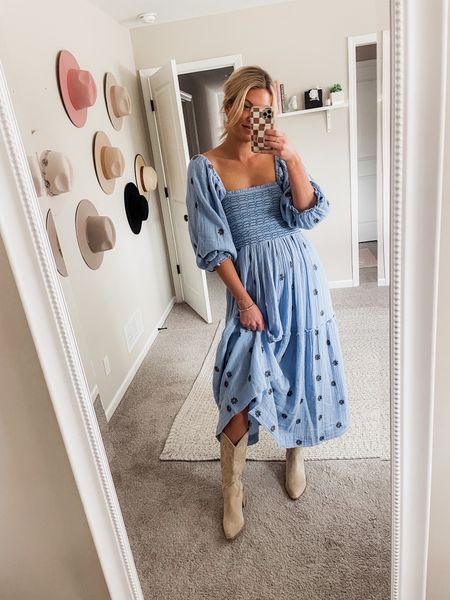 The perfect dress for a baby brunch 💙🦋 love celebrating my best friends and all the new babies that are coming  

#LTKbaby #LTKshoecrush