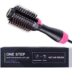 Enlite Hair Dryer Brush - Hot Air Brush Hair Straightener Brush w/ ION Generator and Ceramic Coat... | Amazon (US)