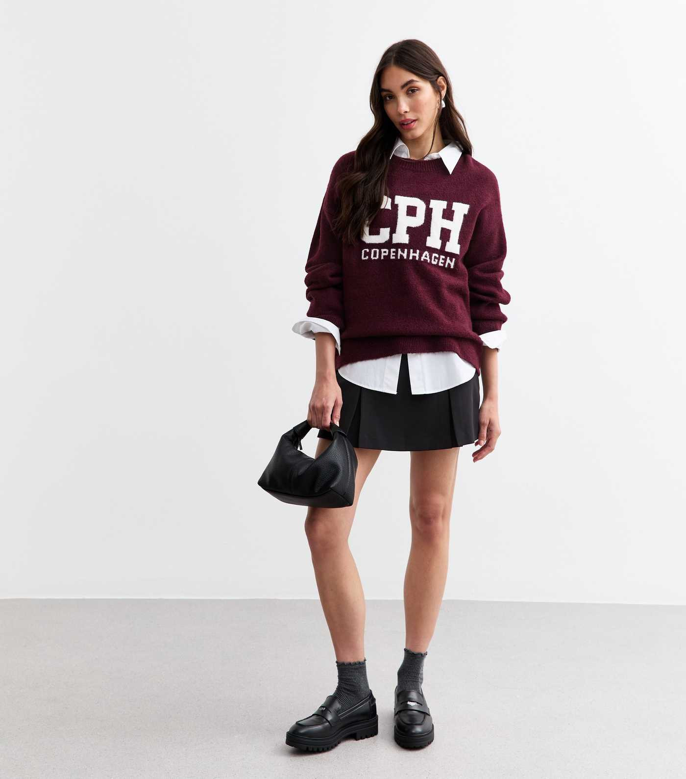 Black Pleated Mini Skort  | New Look | New Look (UK)