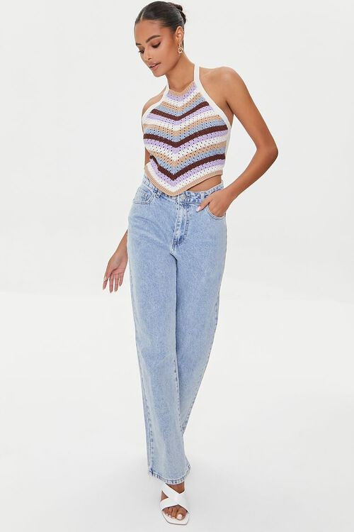 Striped Crochet Halter Top | Forever 21 | Forever 21 (US)