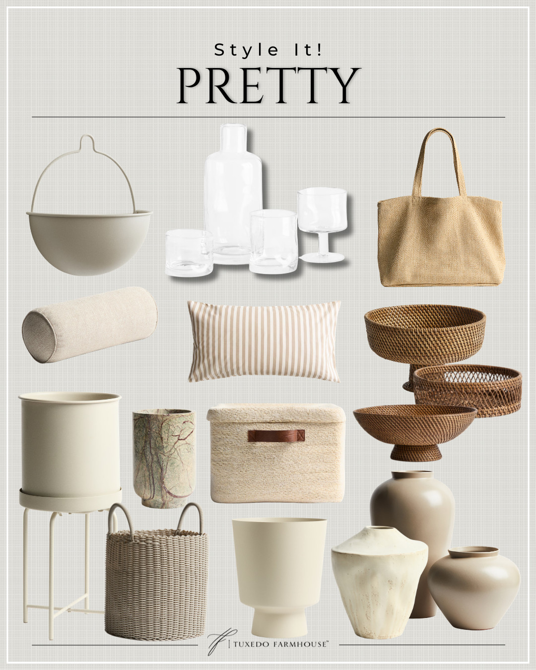 Pretty, neutral, and effortlessly styled 🤍

I’m loving all the soft textures + natural tones this season—woven baskets, warm woods, creamy ceramics, and subtle stripes that make any space feel calm and collected. These are the pieces I reach for when I want that easy, elevated look without overthinking it.

Perfect for layering, styling shelves, or refreshing your home for spring ✨ #LTKhome #LTKspring #LTKdecor 

 #LTKSeasonal #LTKHome #LTKSaleAlert