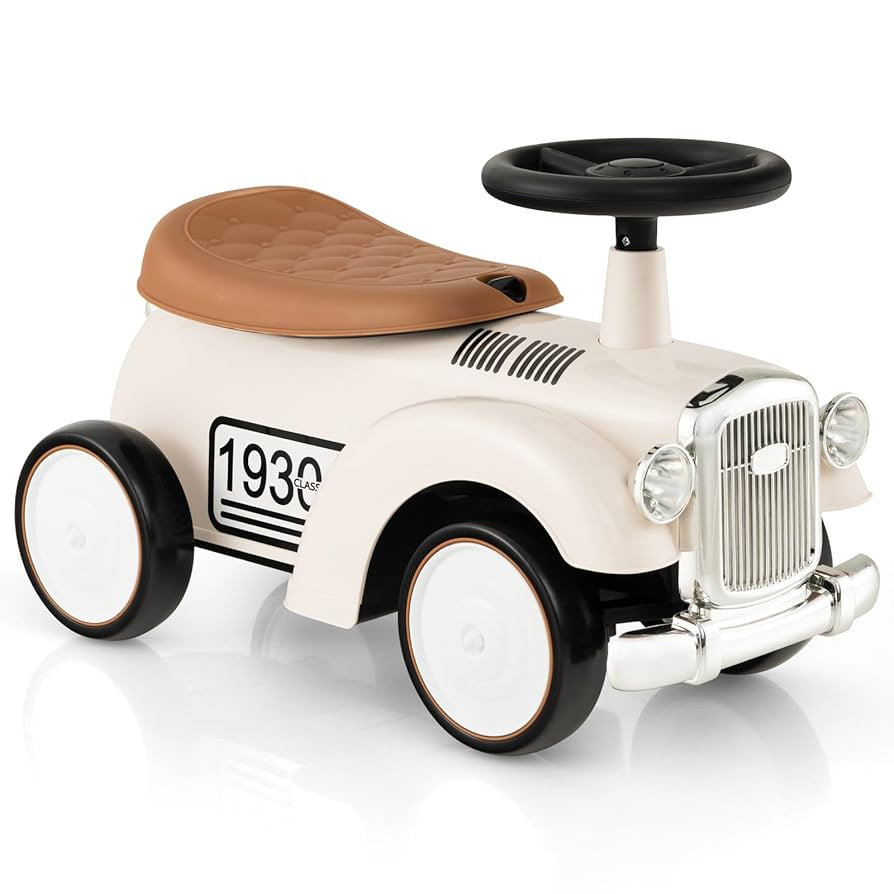 HONEY JOY Ride On Push Car, Outdoor Toddler Riding Toys w/Steering Wheel, Horn & Storage, Foot-to... | Amazon (US)