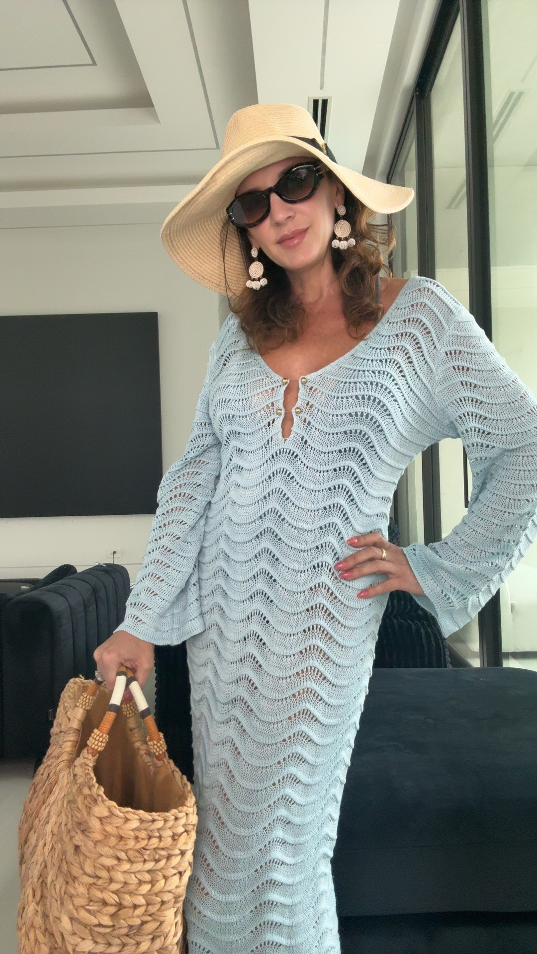 The prettiest blue cover up. Grab it now for your next vacation breach wear. 

#LTKmomlife #LTKdayinmylife #LTKSwim