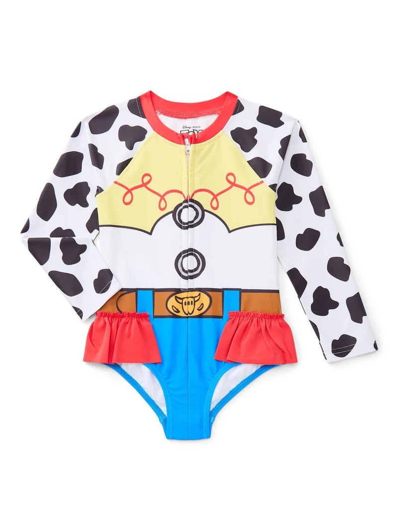 Character Toddler Girl Cosplay One- Piece Zip Swimsuit, Sizes 2T-5T | Walmart (US)