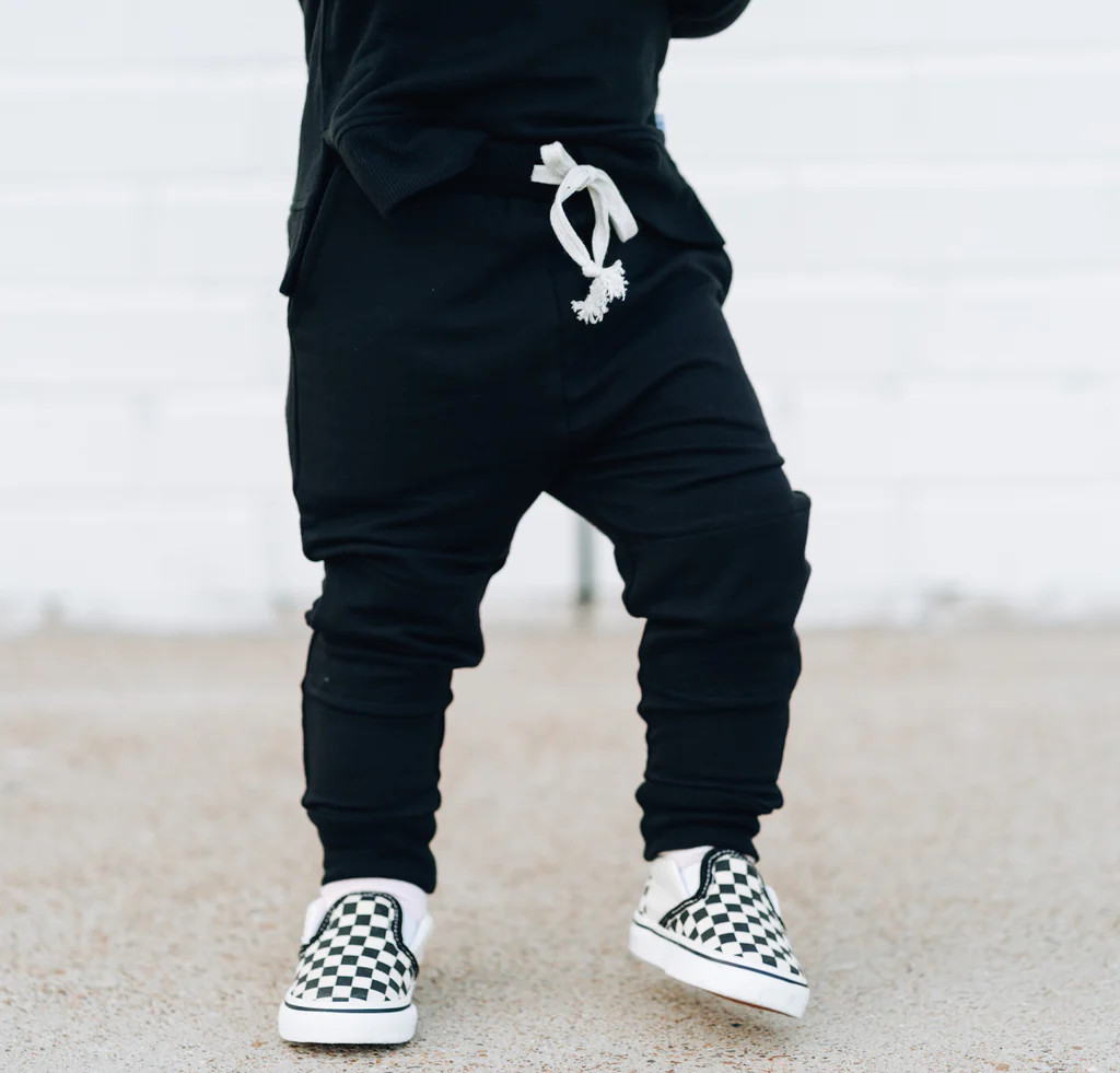 BLACK TERRY DREAM JOGGER | Dream Big Little Co.
