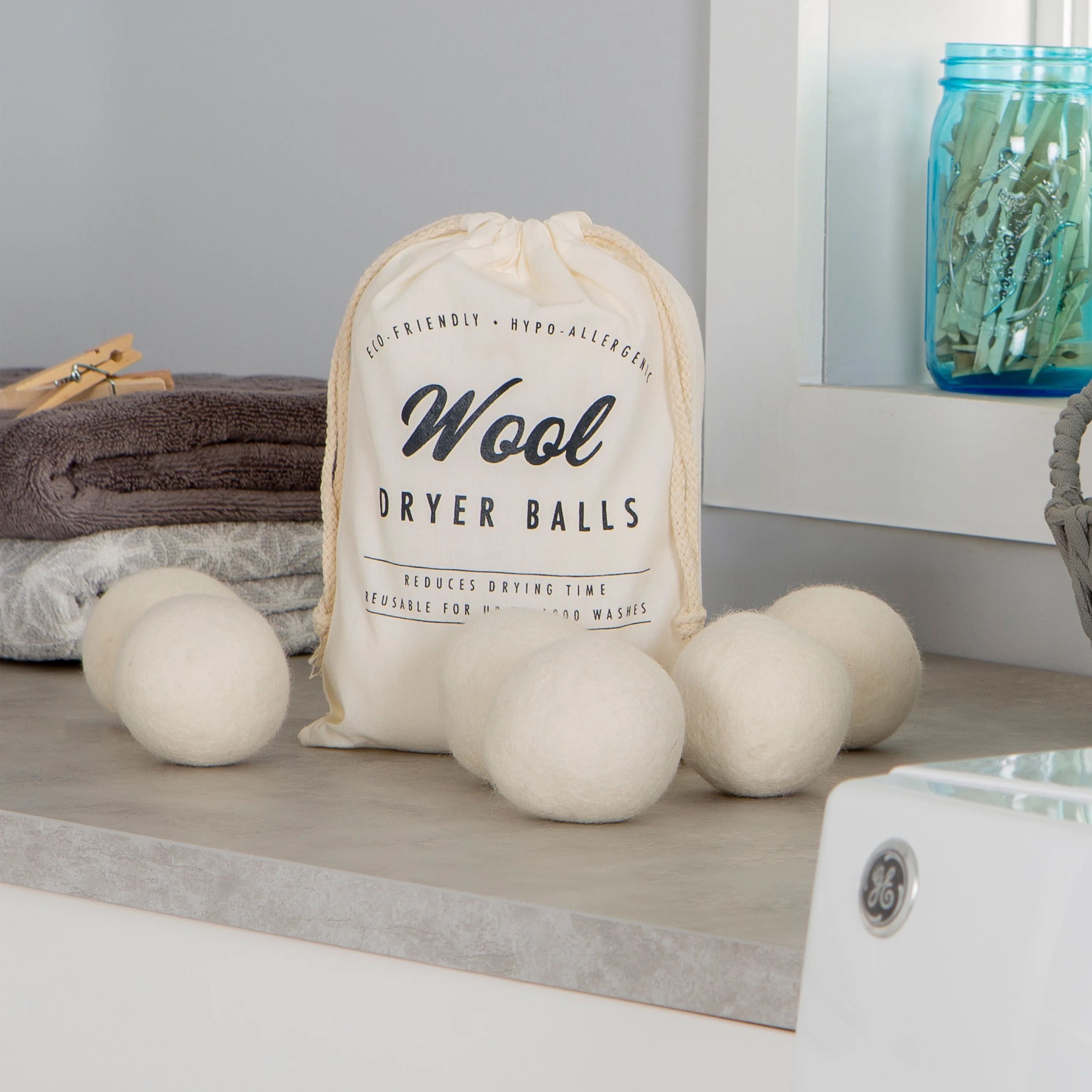 Better Homes & Gardens Wool Dryer Balls, 6 balls per pack | Walmart (US)