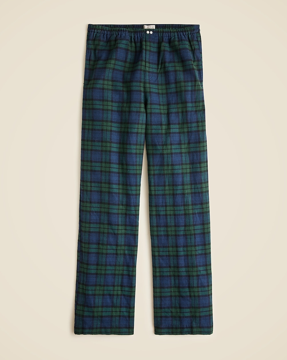 Pajama pant in Black Watch cotton flannel | J. Crew US