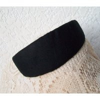 Wide Black Headband Linen | Etsy (US)