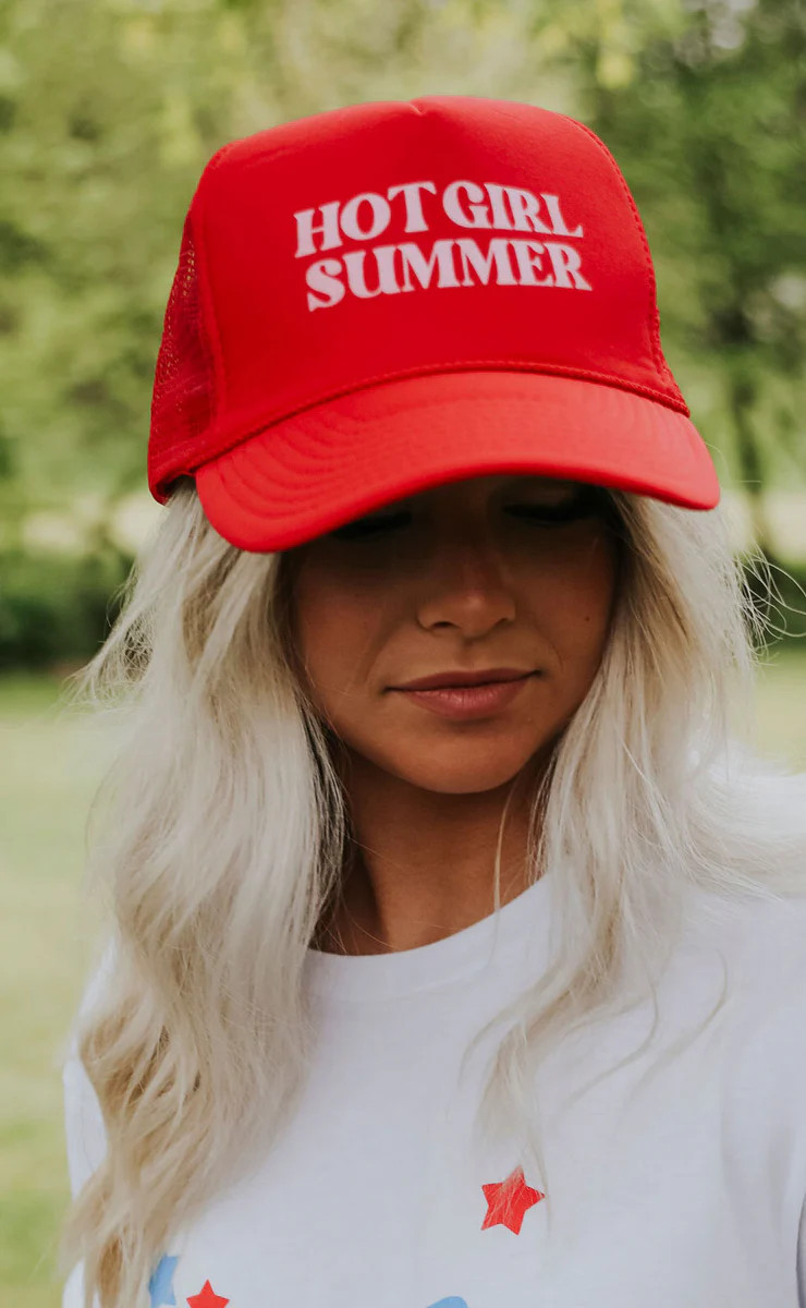 friday + saturday: hot girl summer trucker hat | RIFFRAFF