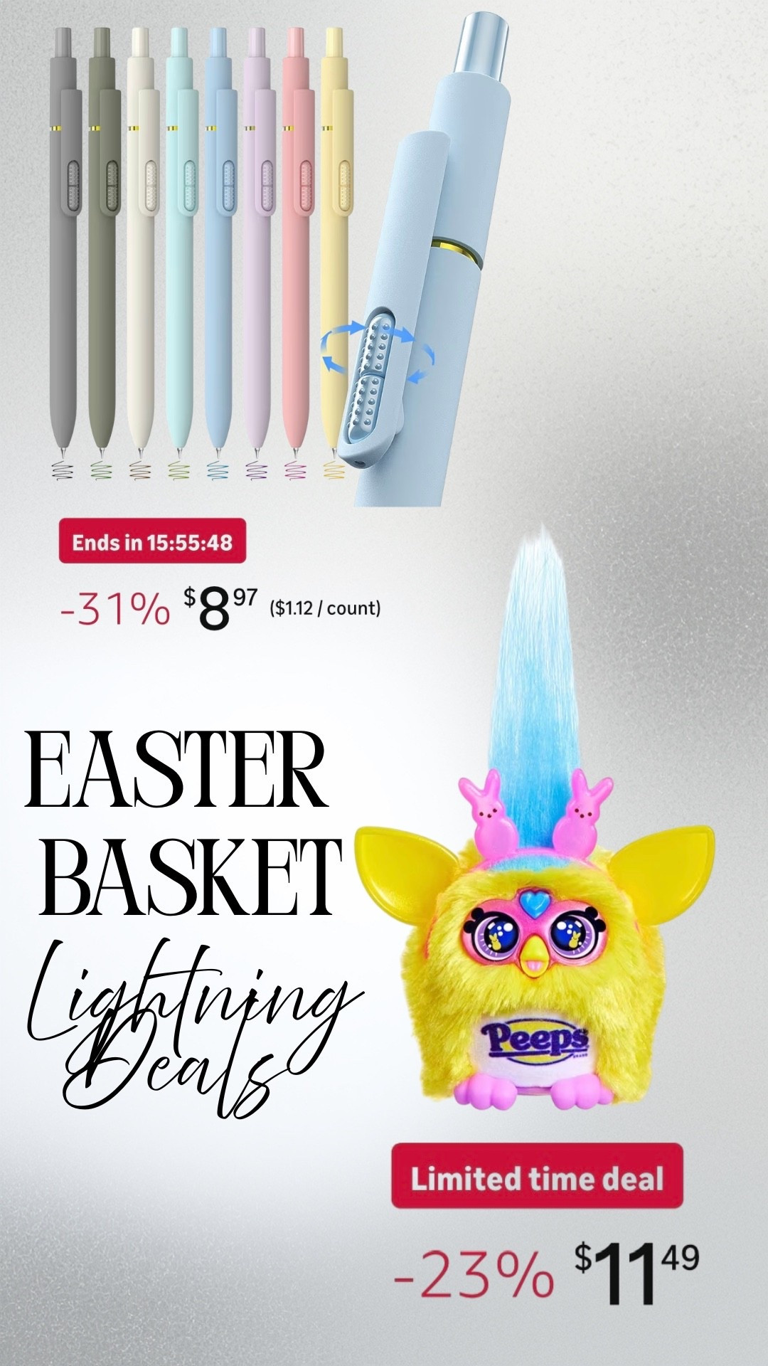 Easter basket, lightning deals

#LTKSaleAlert