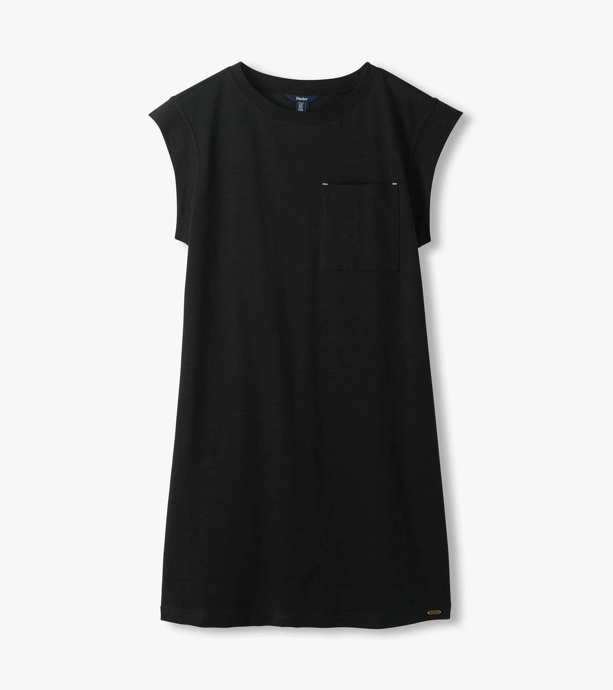 Pocket Tee Dress - Black | Hatley