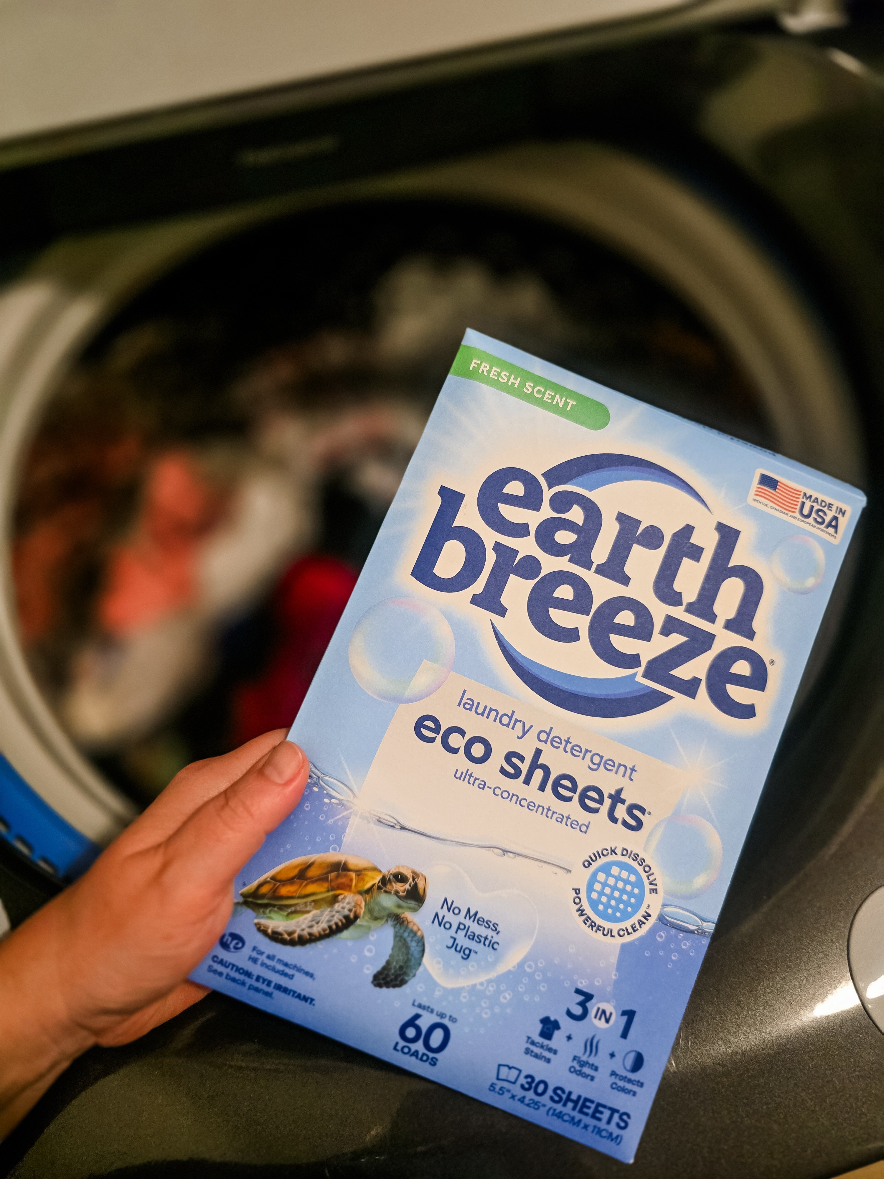 Switching to Earth Breeze was the best decision! 🌱✨ Just toss one eco-sheet in the wash and you're good to go—no mess, no plastic jugs, and my clothes are fresh and clean. Better for my laundry, better for the planet.🐢🧼 #EarthBreeze #EcoFriendly #SustainableLiving #LaundryHack #ShopLocal #CleanLiving #livinglargeinlilly 

#LTKHome #LTKdayinmylife #LTKmomlife