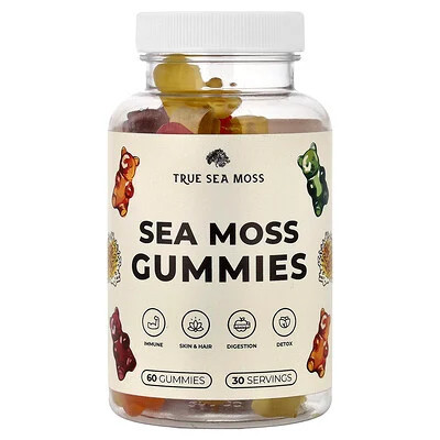 True Sea Moss, Sea Moss Gummies, 60 Gummies | iHerb
