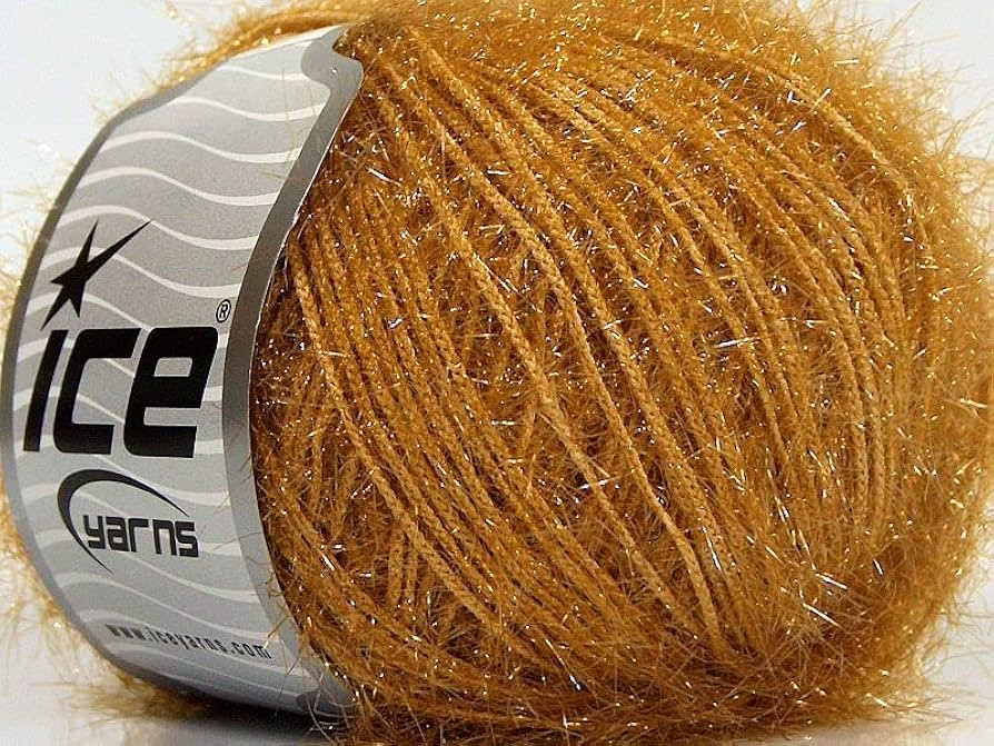Sparkle Soft - Ice Yarns Metallic Lurex Nylon Eyelash Yarn 50gr (1.76ounces) 140m (153 Yards) Dar... | Amazon (US)