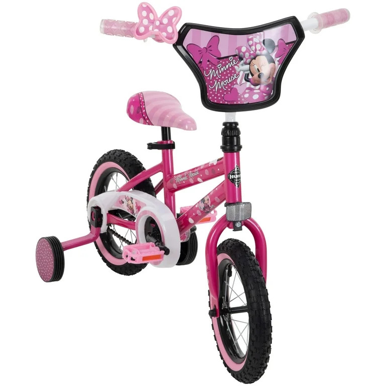 Disney 12 in. Minnie Mouse Bike with Training-Wheels for Girl's, Ages 2"+ Years,  Pink by Huffy | Walmart (US)