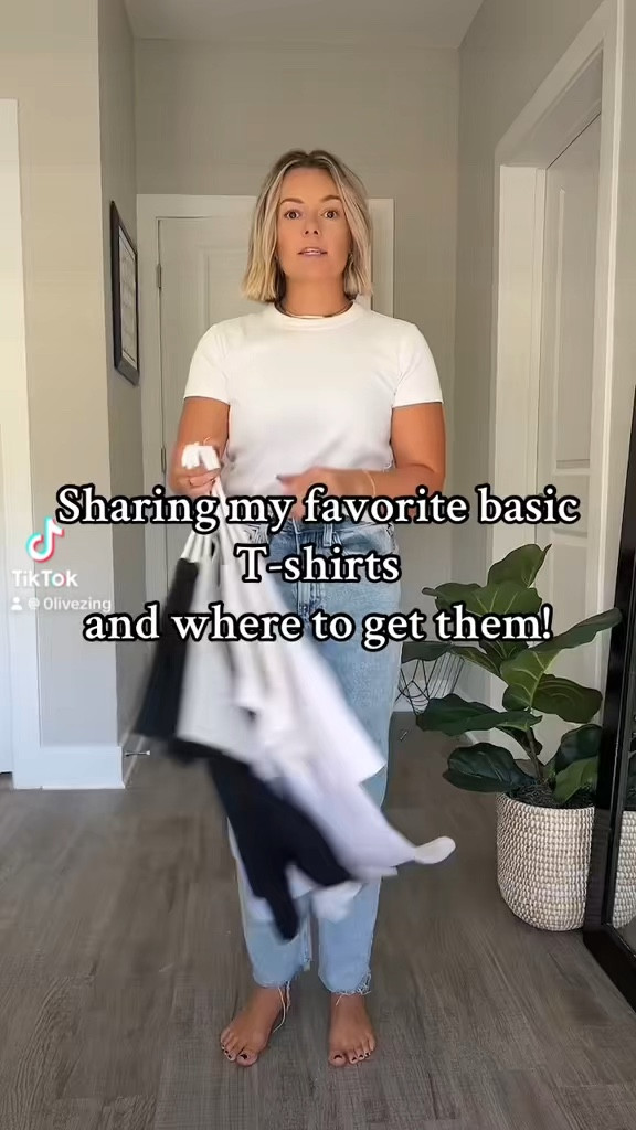 Basic Ts are essential to building a capsule wardrobe! 

#LTKStyleTip #LTKFindsUnder50 #LTKVideo