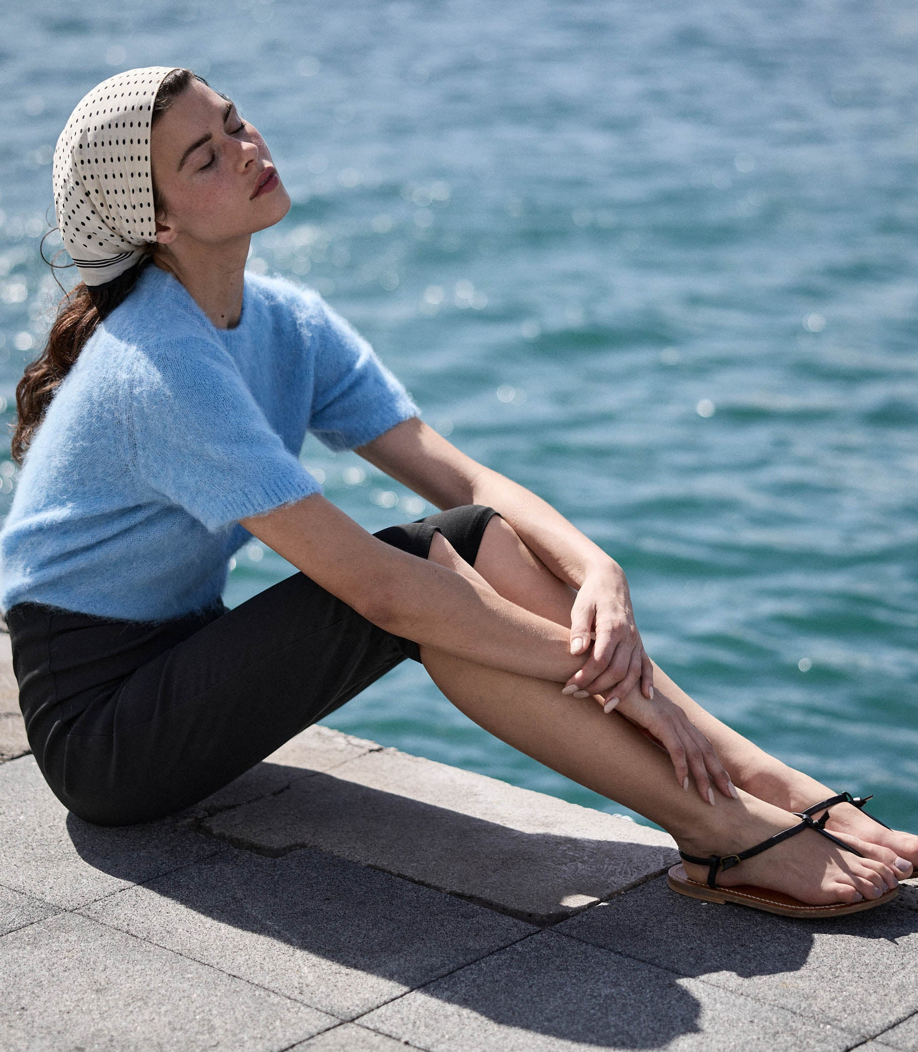 Hearst Sweater - Seashore Blue | DÔEN | DOEN