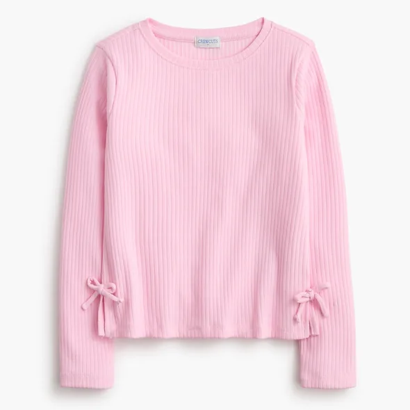 Girls Long-Sleeve Side-Bow Ribbed Tee product image from the verified GPgrows LTK collection