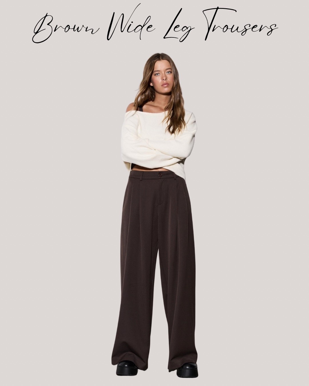 BROWN WIDE LEG TROUSERS - just ordered these brown tailored trousers to wear for everyday, they’re such a good price at £29.99 and fully in stock! 

#brown #workwear #winteroutfit 

#LTKwinter #LTKuk #LTKworkwear