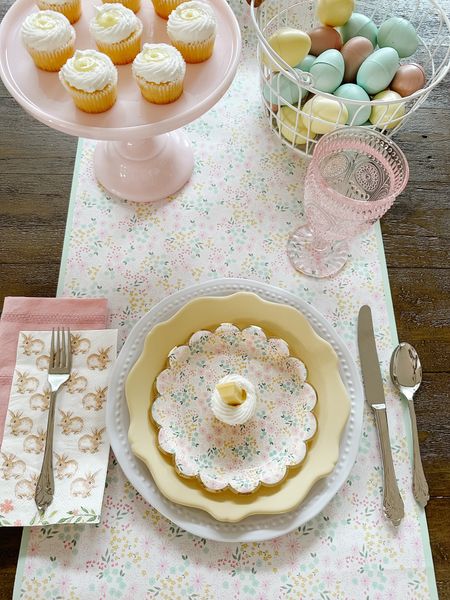 Vintage Easter Tablescape 🐣

Pastels, Easter, Yellow, Easter Tablescape, Easter Eggs

#LTKparties #LTKSeasonal #LTKhome