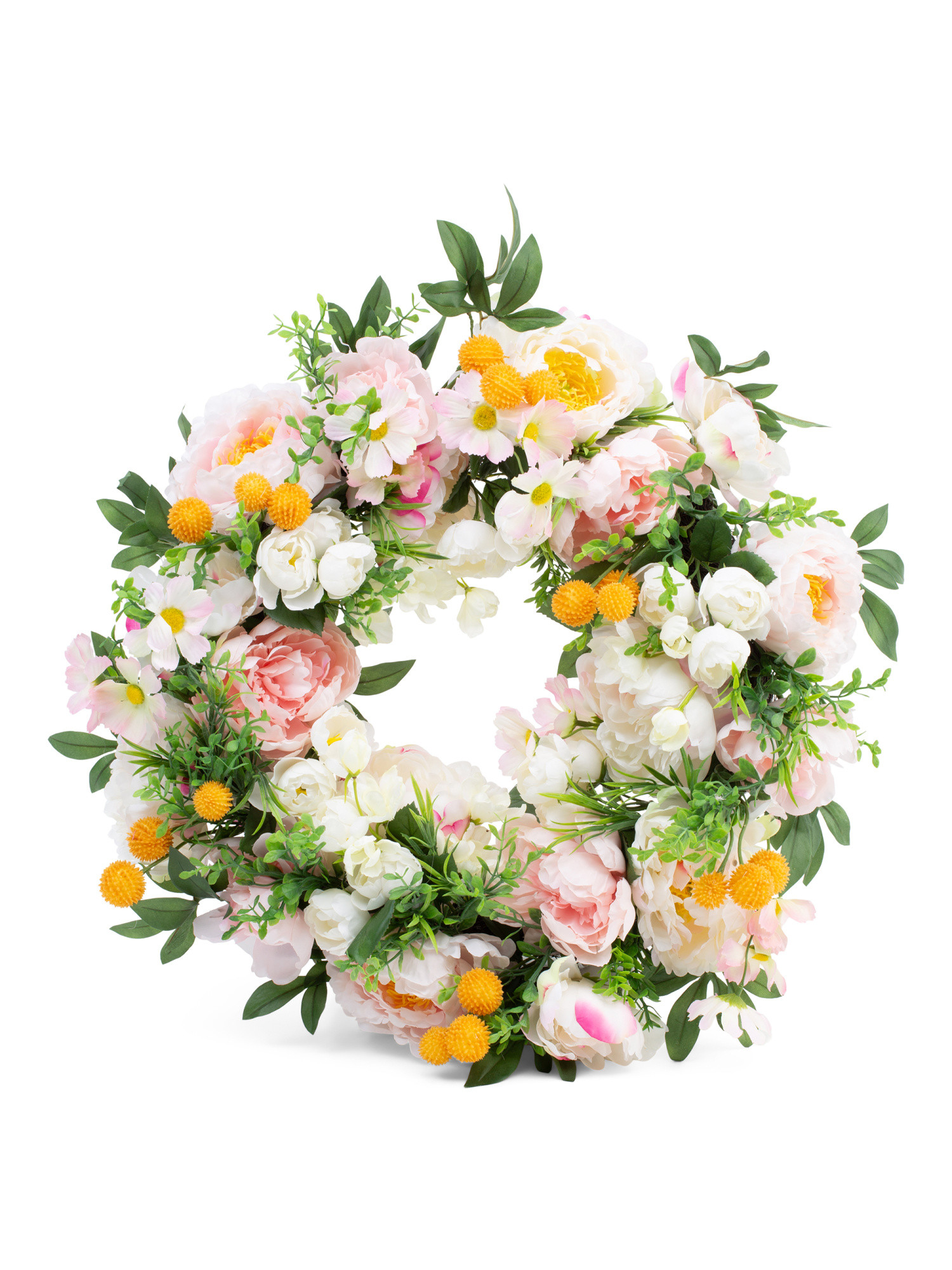 22in Floral Billy Button Wreath | Home | Marshalls | Marshalls