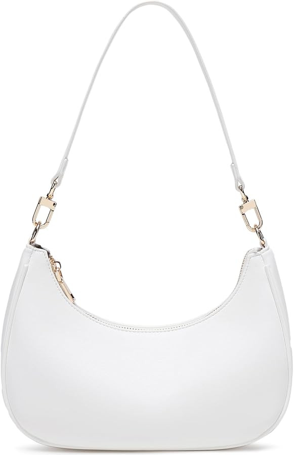 Women's Shoulder Bag Cute Hobo Purse Vintage with Zipper Pocket - Lightweight Underarm Clutch Pur... | Amazon (US)