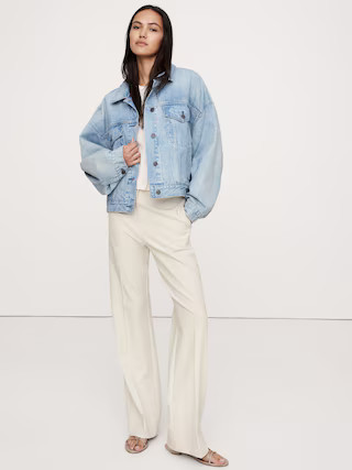 High-Rise Modern Straight City Stretch Pant | Banana Republic (US)