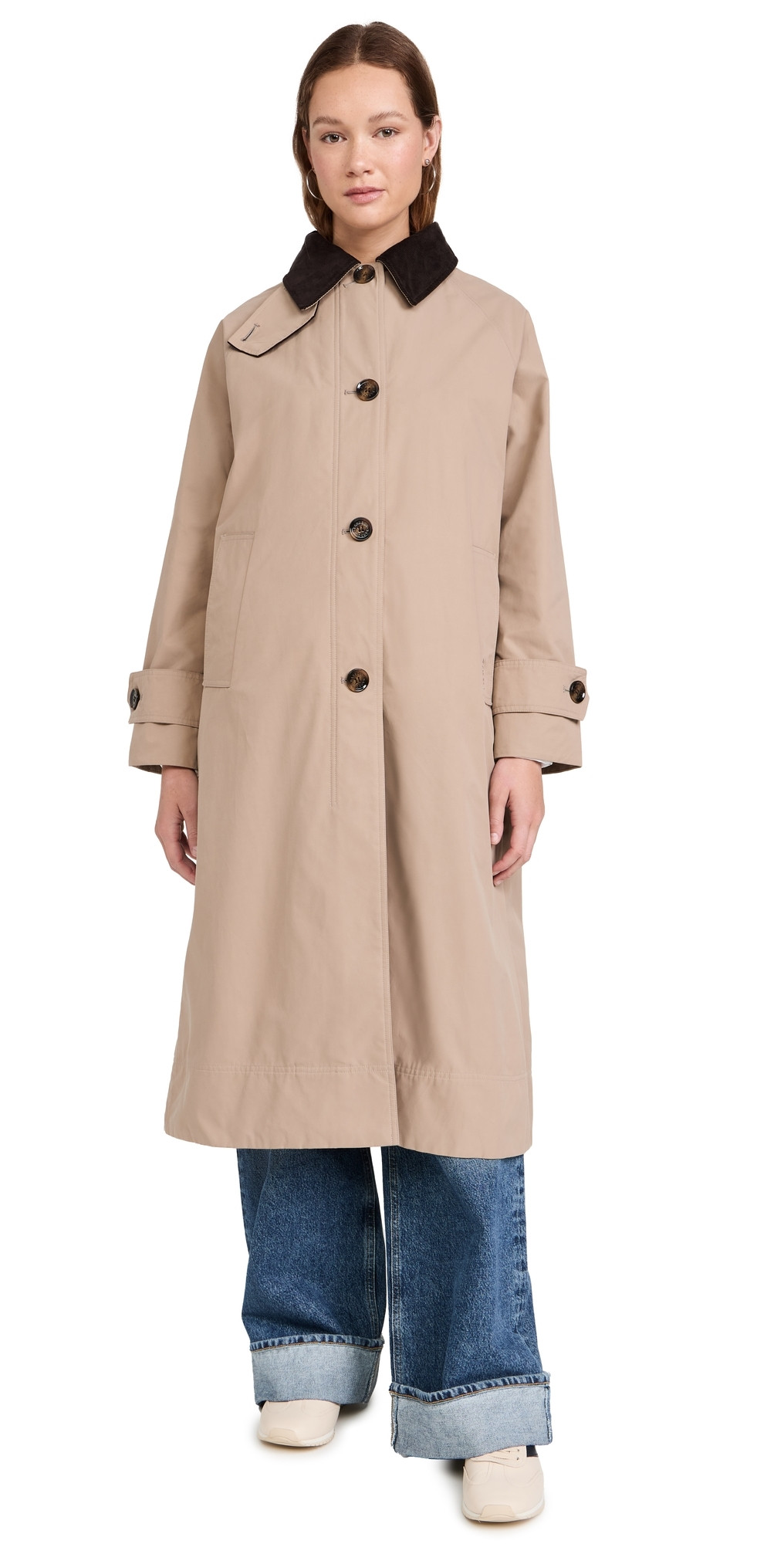 Barbour Noelle 3 in 1 Showerproof Car Coat Honey/Muted Cabernet Tartan 8 | Shopbop