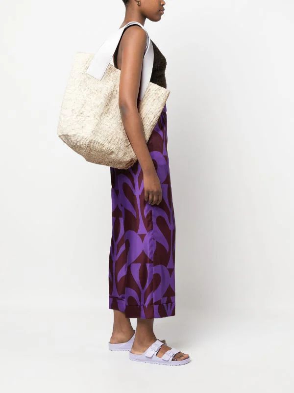 woven-straw big tote bag | Farfetch Global