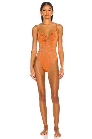 L*SPACE Roxanne One Piece in Amber from Revolve.com | Revolve Clothing (Global)
