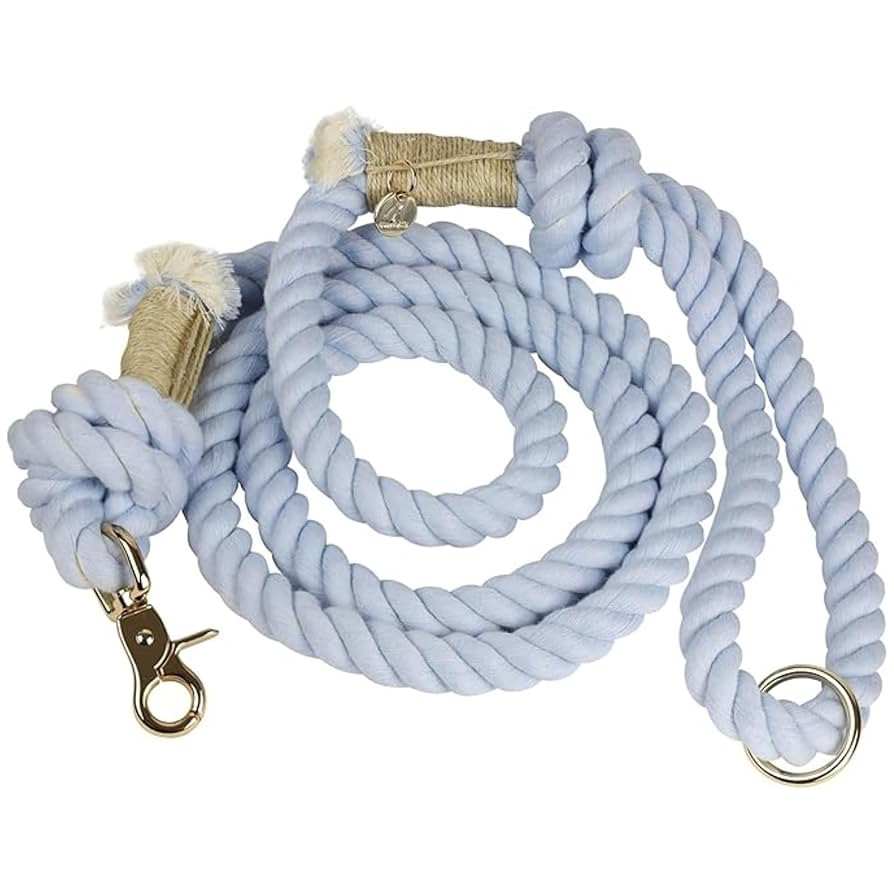 Premium Cotton Rope Leash for Medium & Large Dogs – 5 ft Handcrafted, Strong, Stylish & Durable... | Amazon (US)