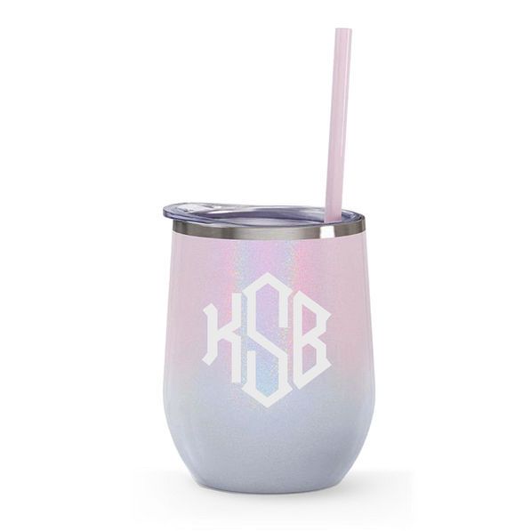 Monogrammed Wine Tumbler | Marleylilly