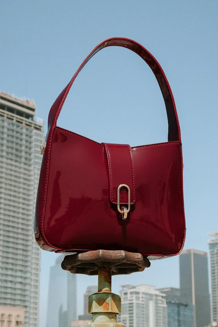 Distinct Perfection Burgundy Patent Handbag | Lulus