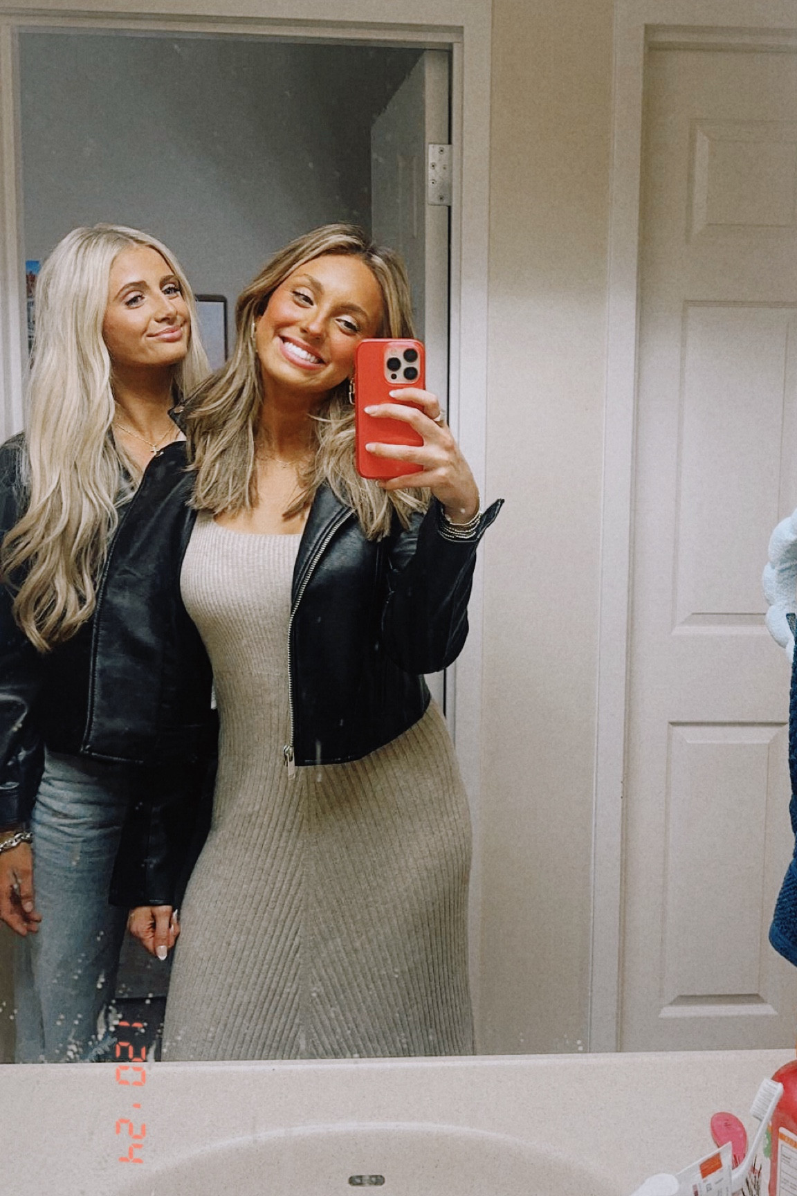 Basic leather jacket 