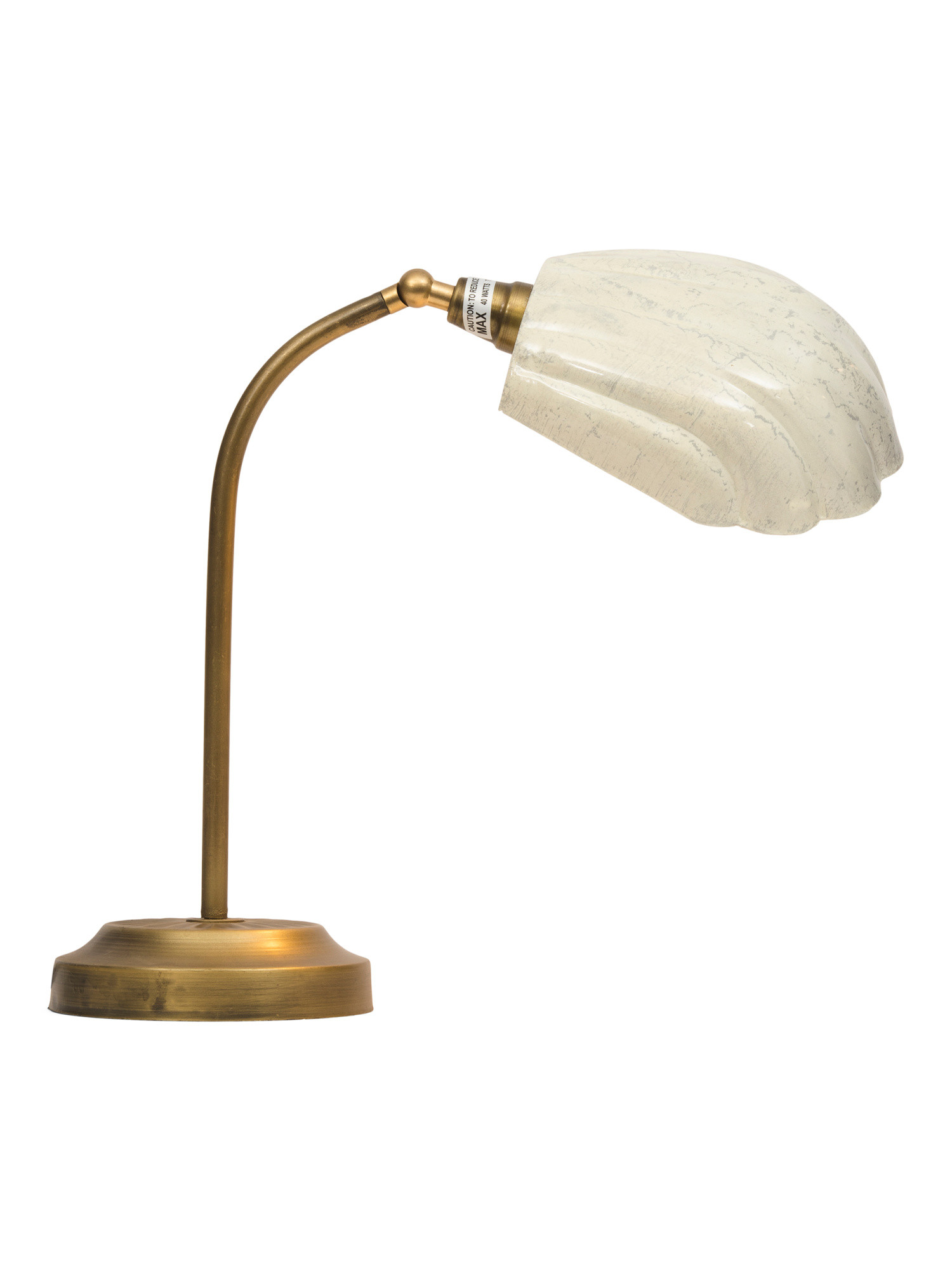 Faux Shell Brass Table Task Lamp | TJ Maxx